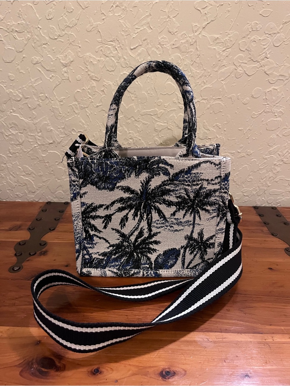 H&M Tropical Print Mini Purse with Removable Strap